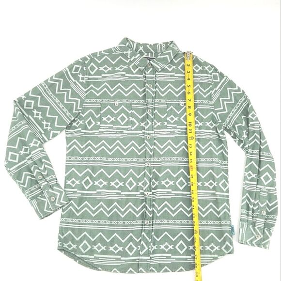 Modern Amusement Button Down Shirt Mens Size Large Aztec Print Southwestern Boho - Picture 4 of 7